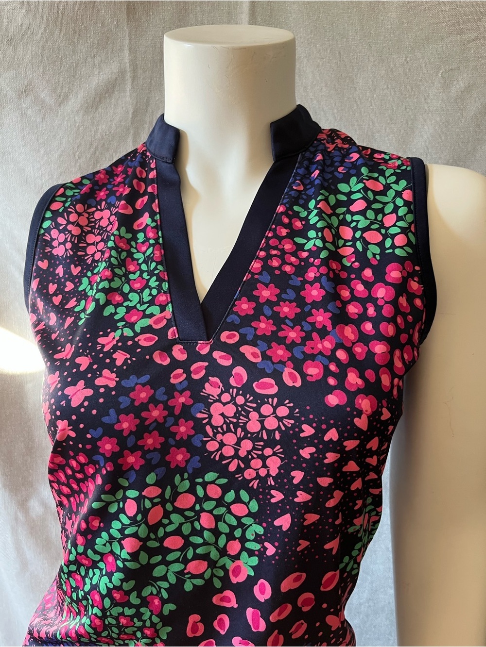 PGA Tour Floral Garden Golf Shirt [XS]